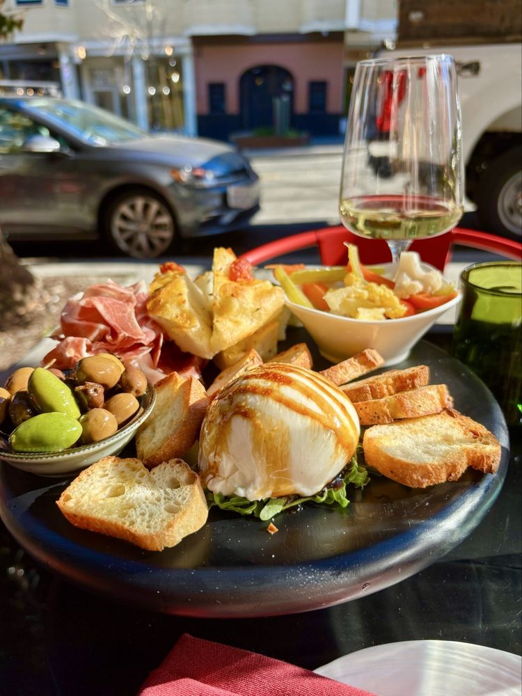 Antipasti and burrata at InoVino